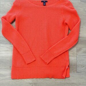 Gap Light Sweater Crewneck Rave Heart Neon Size Small